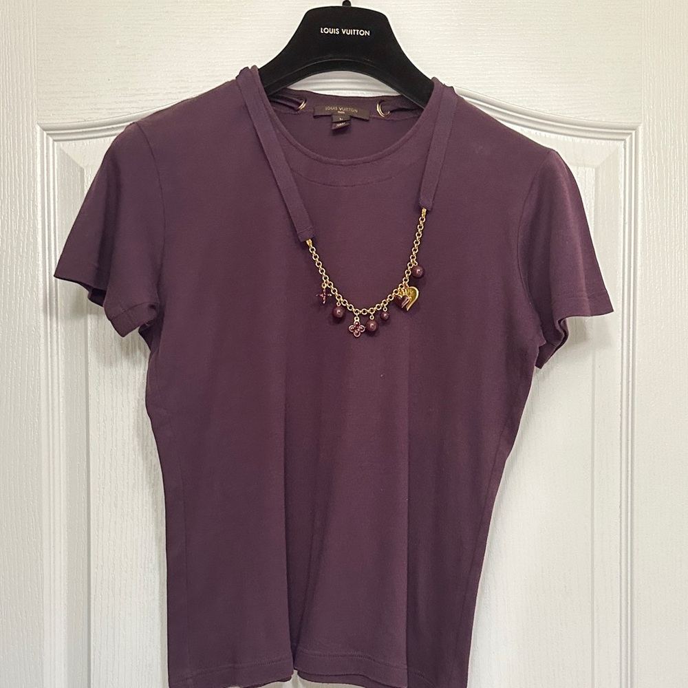Louis Vuitton Purple Short Sleeve Tee